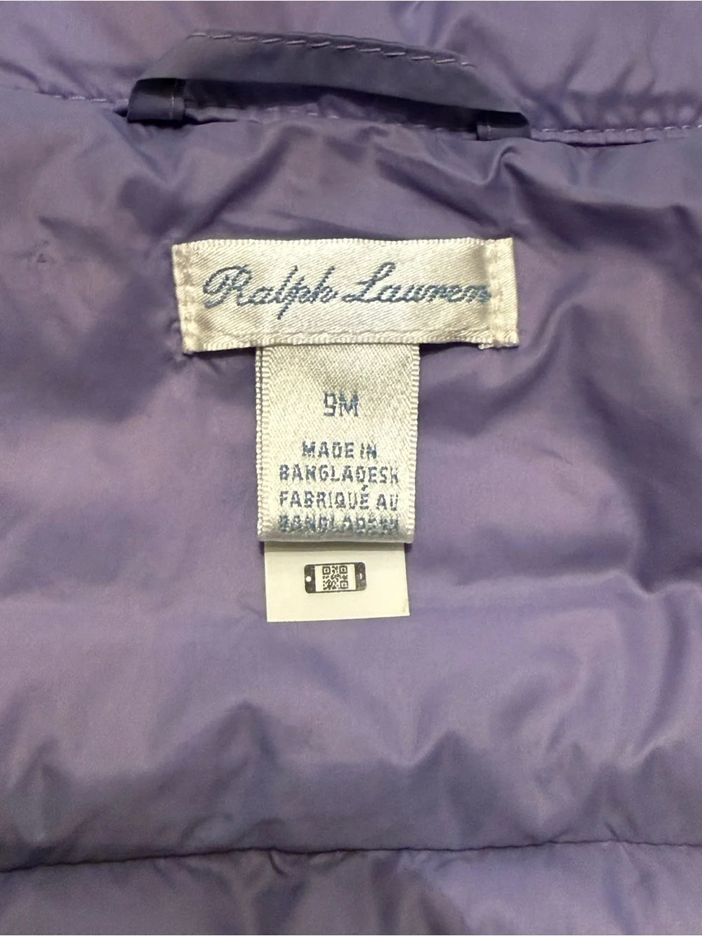 Ralph Lauren Baby Quilted Jacket Size 9M